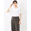 【接触冷感】【UVカット】【コットン100%】m.f.エディトリアル クルー 袖シフォンTシャツ/m.f.エディトリアル(m.f.editorial)
