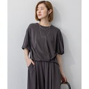 【WEB&一部店舗限定/接触冷感】ツイストコットンプレーティング バルーンスリーブ カットソー/23区(23KU)