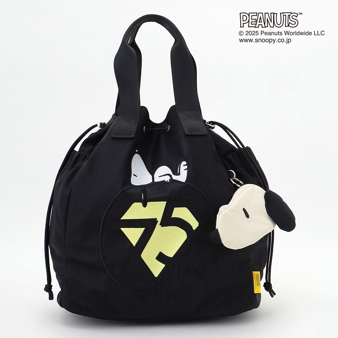 SNOOPYデザイン 2way巾着トート／イザック（Y'saccs）