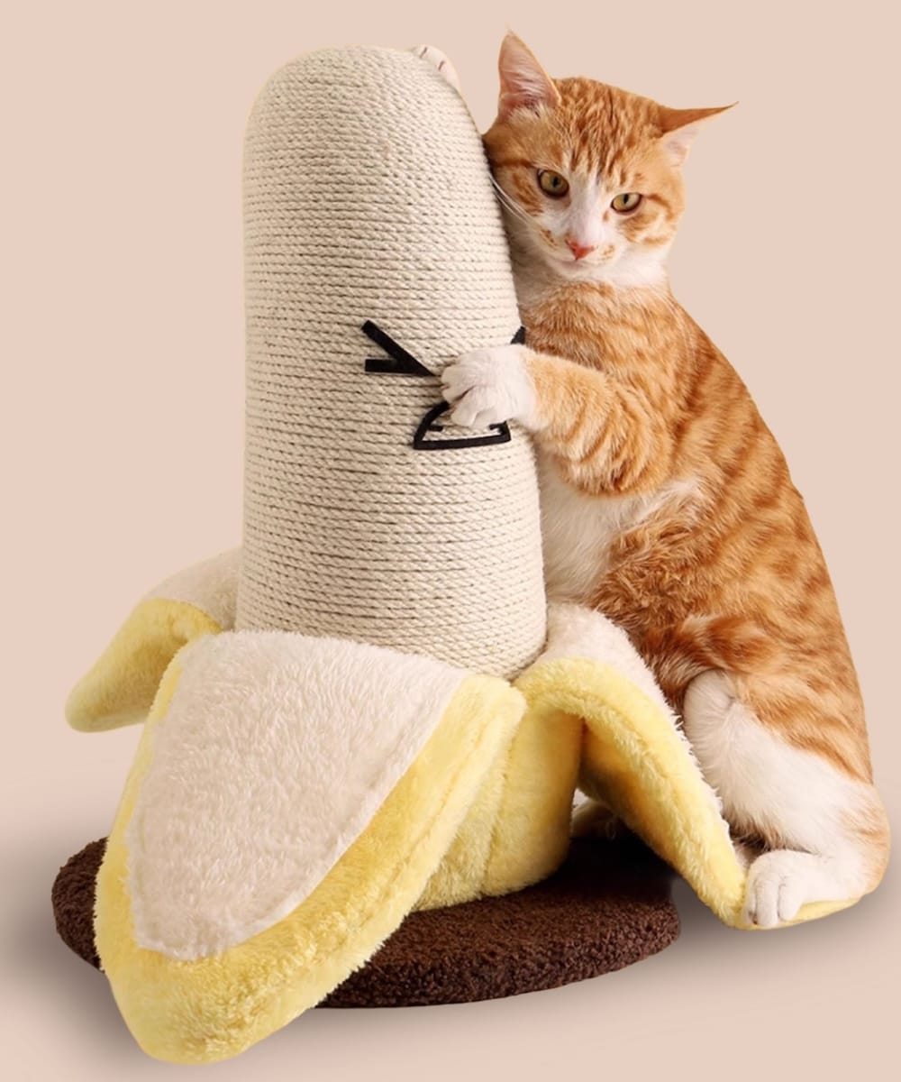 バナナ型爪とぎポール／アイモハ（aimoha）