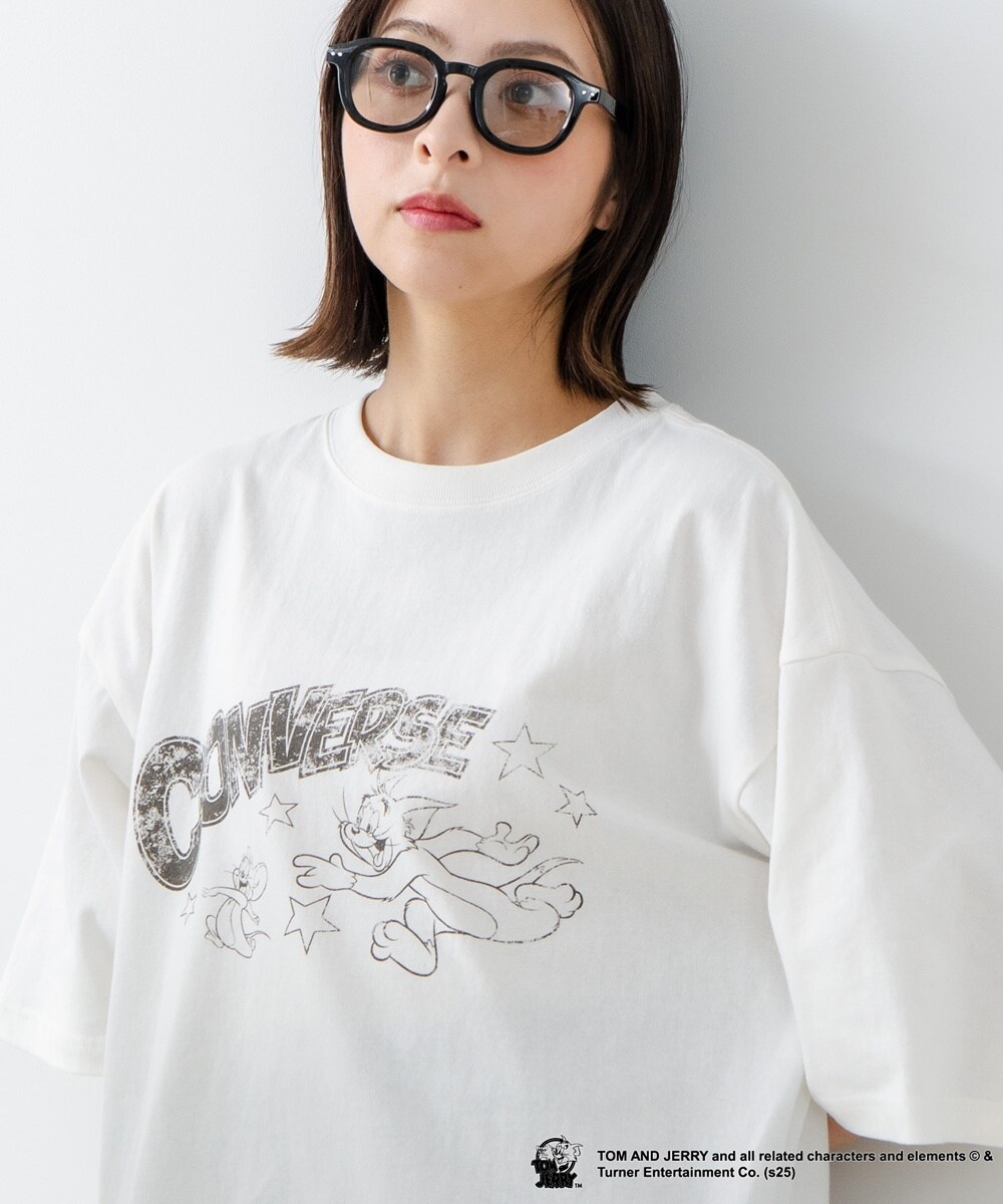 【CONVERSE】×【TOM AND JERRY】 ロゴプリント BIG Tシャツ／フォートポイント（FORT POINT）のサムネイル