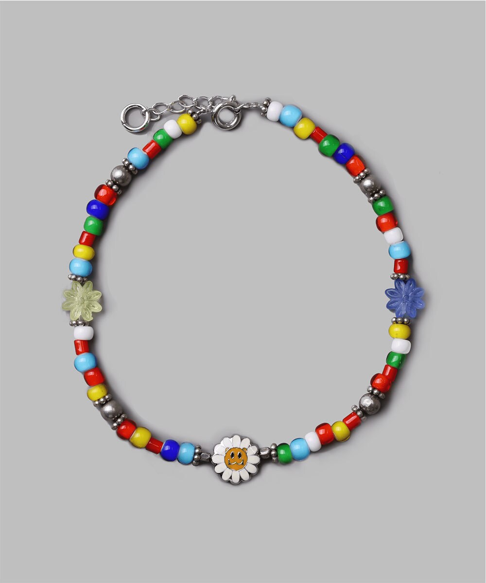 LH T.H.R フラワーLEOアンクレット/マルチカラー/ビーズ／ライオンハート（LION HEART）