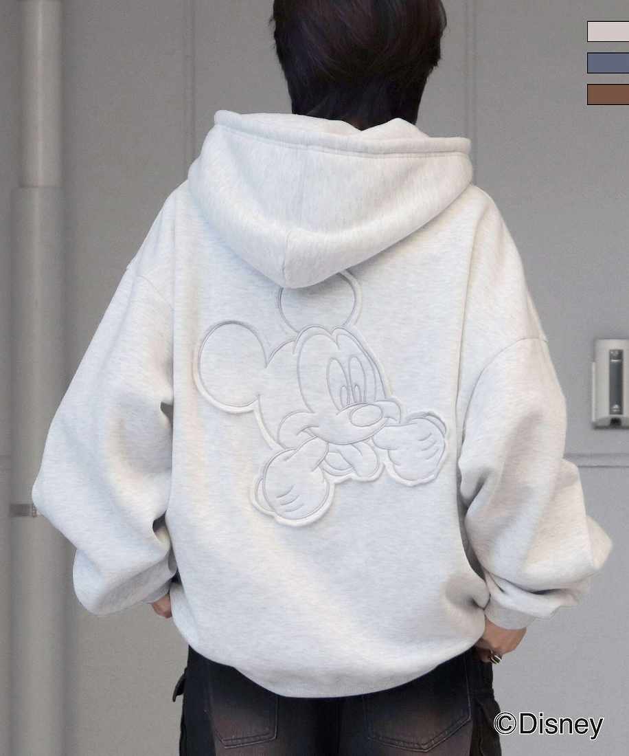 ILL'S Disney ワンポイント刺繍プルオーバーフーディー パーカー/イルズ(ILLS)