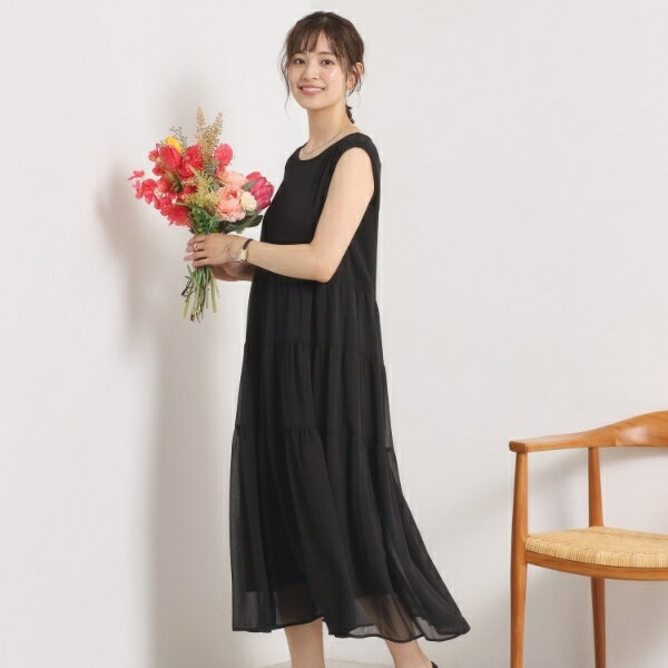 【手洗い可】楊柳マキシワンピース／イッツデモ（ITS'DEMO）