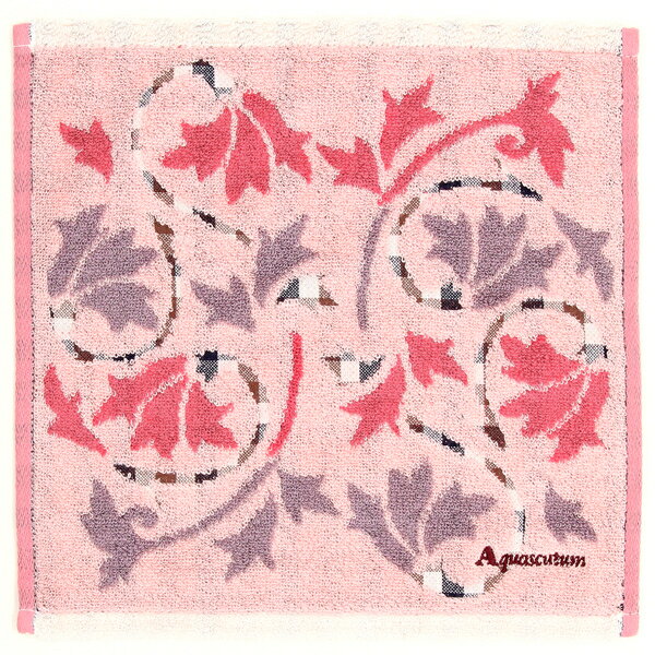 アクアスキュータム　タオルハンカチ　紋章柄　【Aquascutum】／アクアスキュータム（AQUASCUTUM）