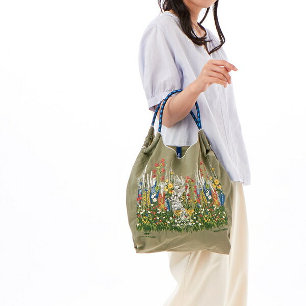 SUPER HAKKA×Ball＆Chain うさぎの隠れ家刺繍トートバッグ(M)／スーパーハッカ（SUPER HAKKA）のサムネイル