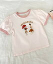 【aimoha-KIDS-】キッズ きのこプリントTシャツ/アイモハ(aimoha)