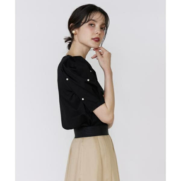 袖パールカットソー／マーリエ ル カセット（Maglie le cassetto）