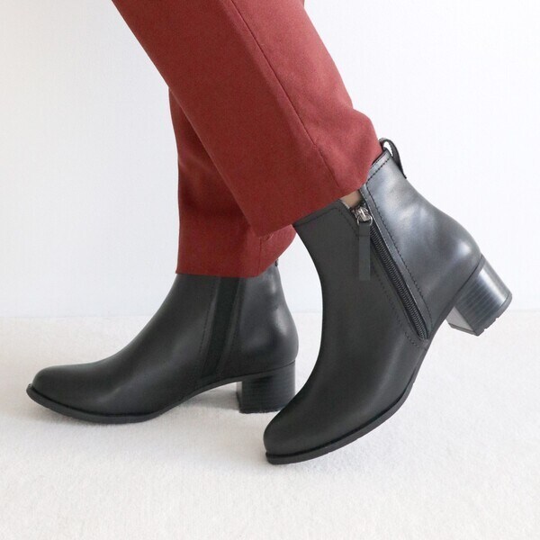 サイドジップショートブーツ/21536／モードカオリ（MODE KAORI）