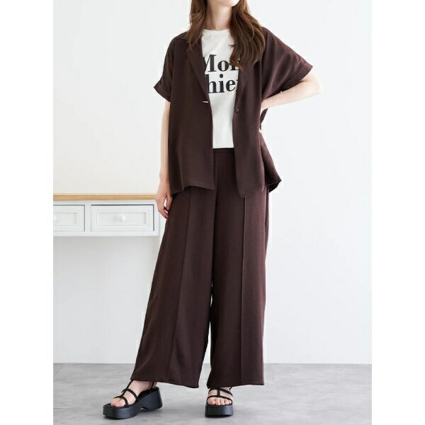 【接触冷感・吸水速乾】[SET]半袖ジャケット×ワイドパンツ／ルディックパーク（Ludic Park）のサムネイル