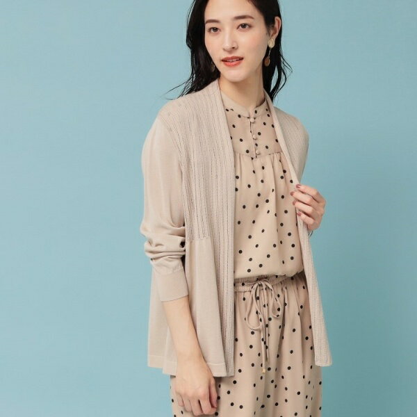 【軽羽織り／日本製】ミドル丈着流しカーディガン／スーナウーナ（SunaUna）