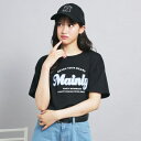 接触冷感 ギンガムアップリケTシャツ/ピンクラテ(PINK-latte)
