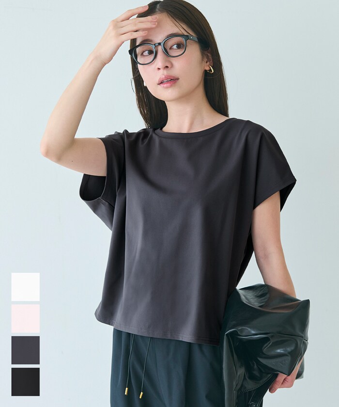 シルキータッチハーフスリーブ ドルマンTシャツ 全4色／コカ（coca）のサムネイル