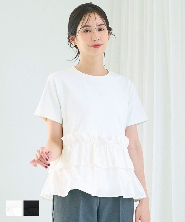 シルキータッチドッキングTシャツ　全2色／コカ（coca）のサムネイル