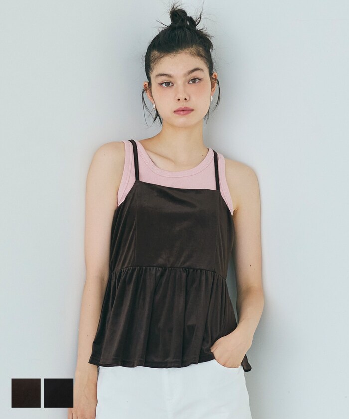 ベロアビスチェ 全2色／コカ（coca）のサムネイル