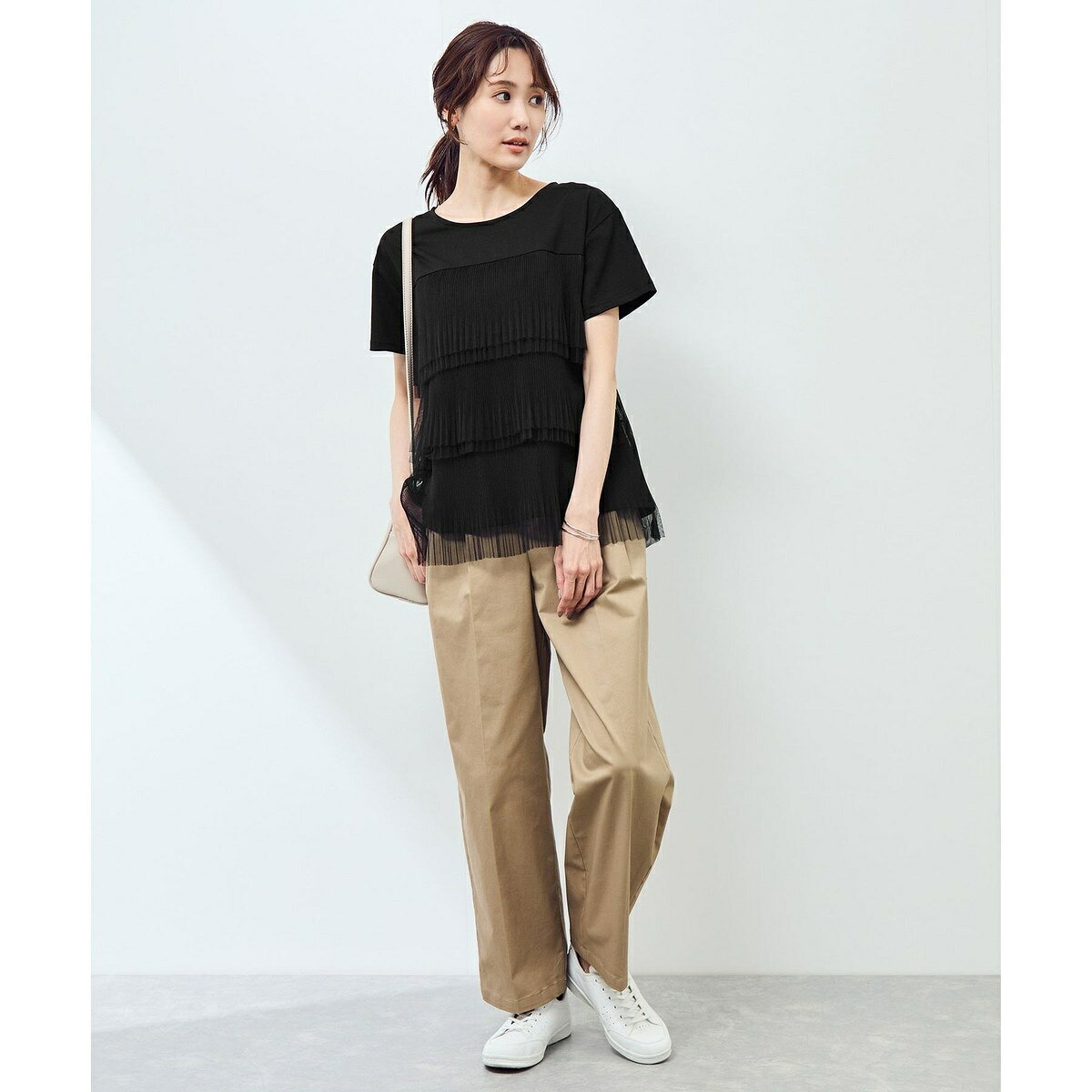 プリーツチュールドッキングTシャツ／ロペピクニック（ROPE' PICNIC） 0101marui-12940742 丸井(マルイ)楽天市場店 サンプル画像3