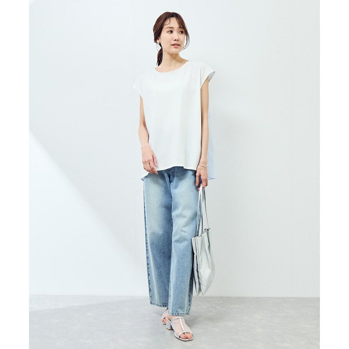 ストライプドッキングフレンチスリーブプルオーバー／ロペピクニック（ROPE' PICNIC） 0101marui-12940714 丸井(マルイ)楽天市場店 サンプル画像3