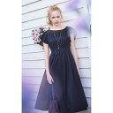 【洗える・接触冷感・UVカット・消臭】SMOCKING EMBROIDERY ドレス/トッカ(TOCCA)