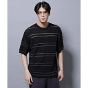 ブークレーラメボーダー ニットTシャツ/ナノユニバース(NANO universe)