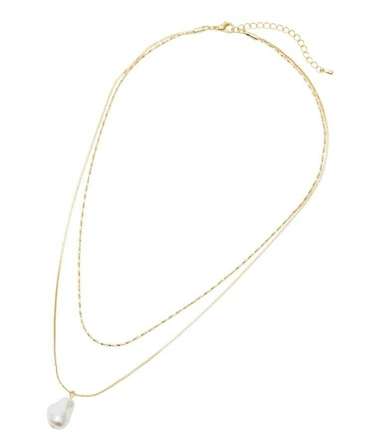 ・HALF TIME パール付2連ネックレス／グリーンパークス（Green Parks）