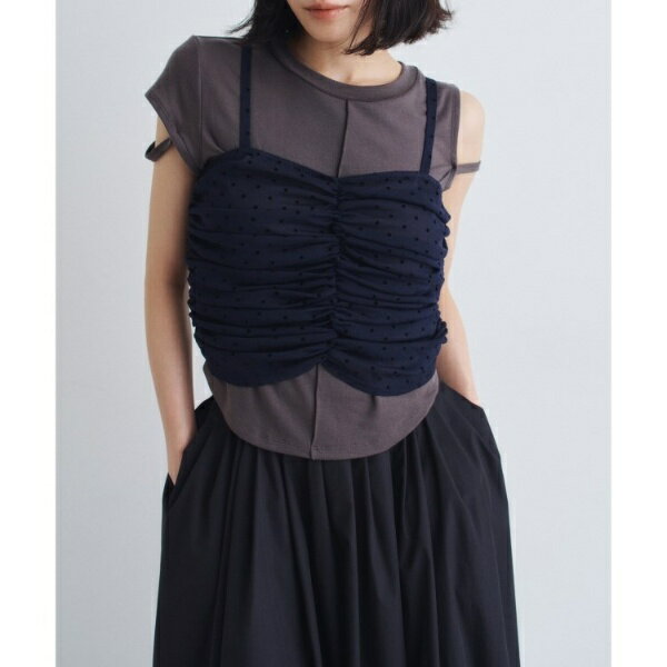 tulle dot bustier／コードエー（CODE A）