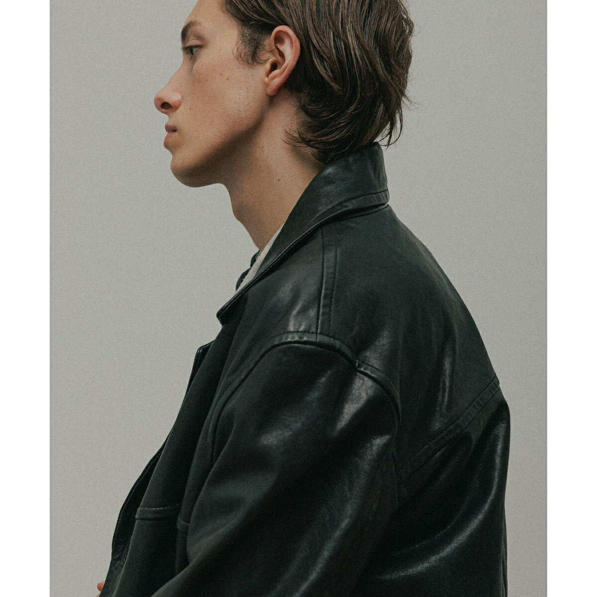 ウォッシュド ラムレザー カーコート／アダムエロペ（ADAM ET ROPE'）