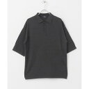 レーヨンリネン半袖ニットポロ/アイテムズ アーバンリサーチ(ITEMS URBAN RESEARCH)