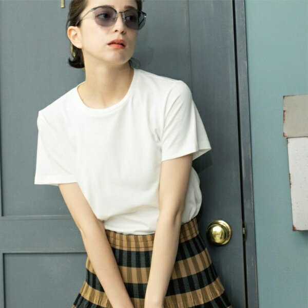 《5色展開》ベーシックTシャツ【洗濯機洗い可UV接触冷感】／オペークドットクリップ（OPAQUE.CLIP）