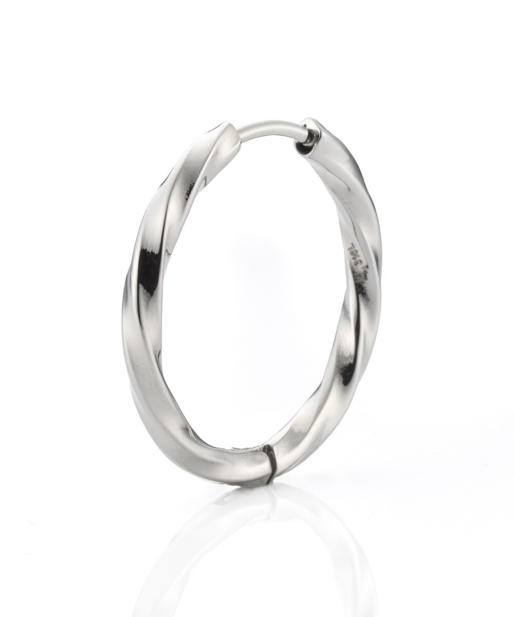 【限定展開】LH-1 ツイストフープピアス/LLサイズ/サージカルステンレス 金属アレルギー対応／ライオンハート（LION HEART）