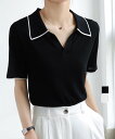 半袖 ポロシャツ レディース ニット夏服/ミニミニストア(miniministore)