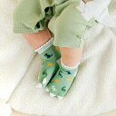 ツンツン恐竜柄ソックスベビー(9~12cm)/スラップスリップ ベビー(SLAP SLIP BABY)