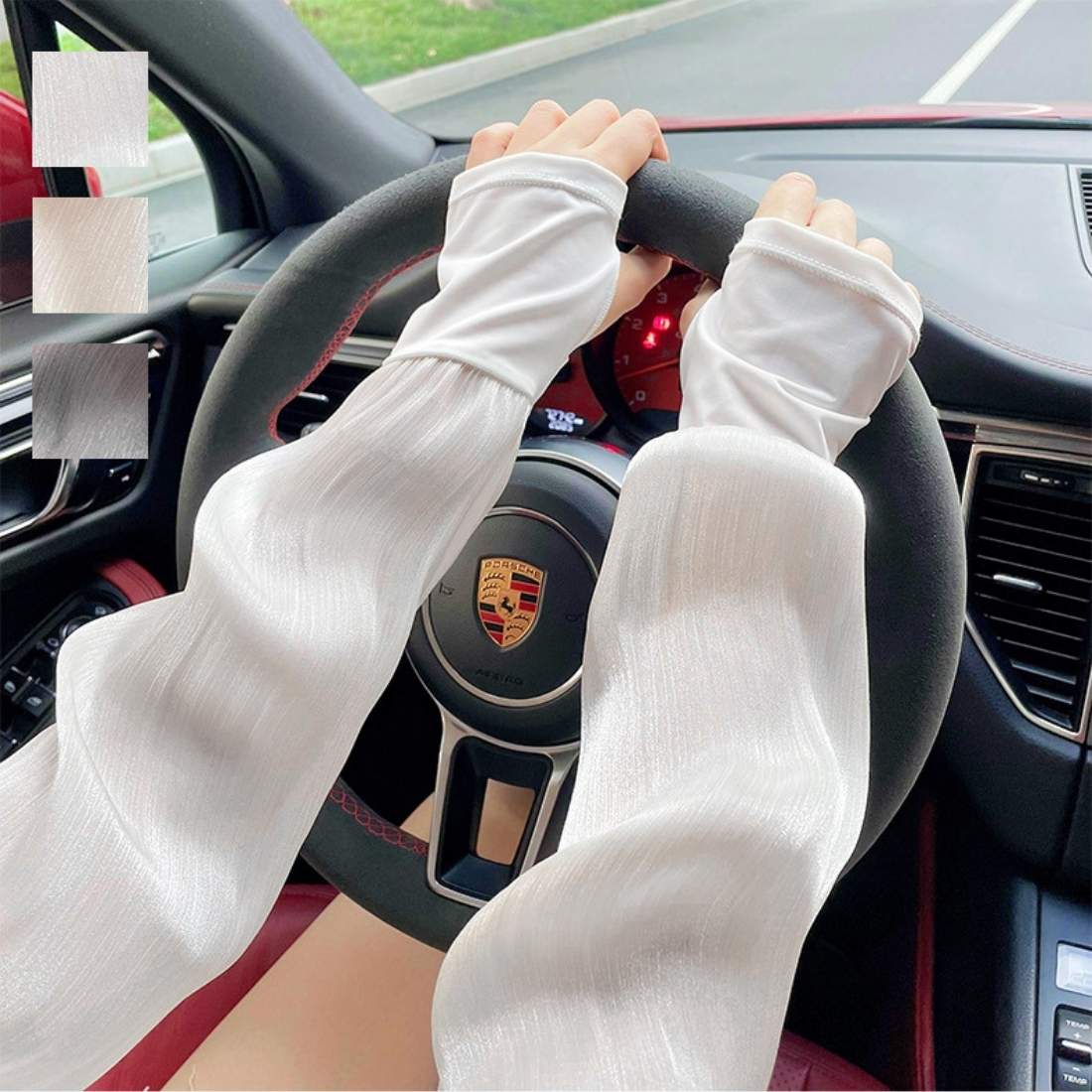 【2枚セット】機能的な親指穴つきアームカバー/メゾンドラティール(maison de LATIR)