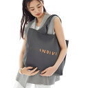 【A4サイズ対応】ロゴニットトート/インディヴィ(INDIVI)