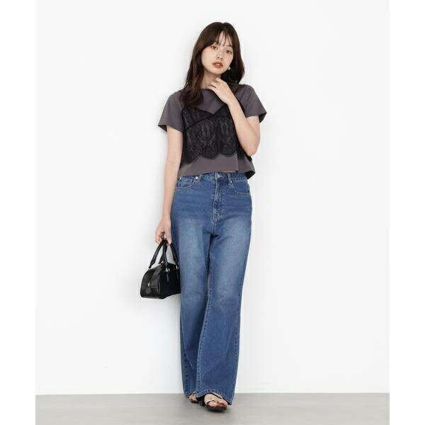 ブーツカットデニムパンツ／プロポーション ボディドレッシング（PROPORTION BODY DRESSING）