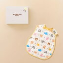六重織どうぶつ柄ガーゼスリーパーセット【BOX付き】/ミキハウス ホットビスケッツ(MIKIHOUSE HOT BISCUITS)