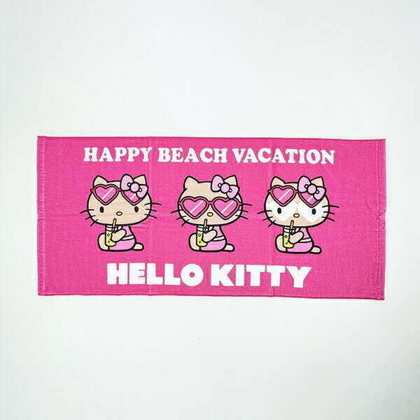 サンリオ ハローキティ 日焼け キティ フェイスタオル ジュース Sanrio／パーフェクト・ワールド・トーキョー（Perfect World Tokyo）のサムネイル