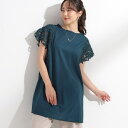 【S-LL】上品華やか お袖レースチュニックトップス/シューラルー(SHOOLARUE)