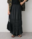 シャーリングティアードIラインスカート/クラフトスタンダードブティック(CRAFT STANDARD BOUTIQUE)