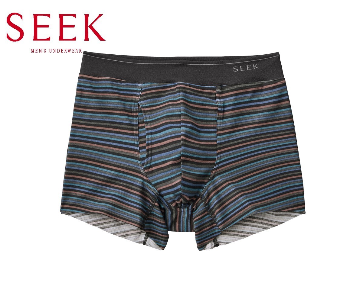【SEEK】【ボクサ−ブリ−フ（前あき）】【リップウエストカットオフ】／シーク（SEEK）