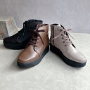 【25秋冬新作】極柔!日本製 厚底レースアップ レザーショートブーツ/JS ハートレーベル(JS Heartlavel)