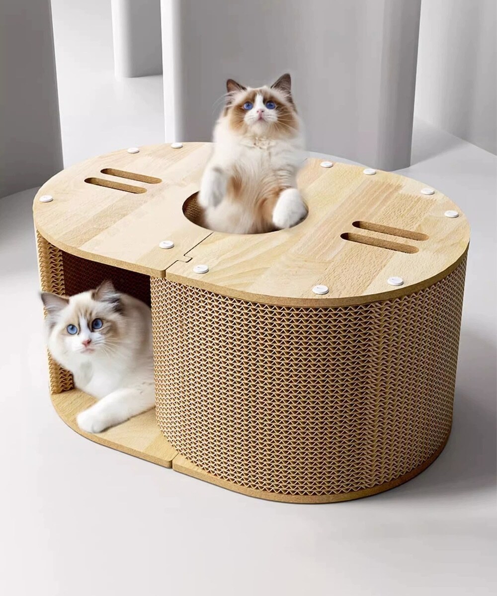 多機能猫用爪とぎハウス／アイモハ（aimoha）