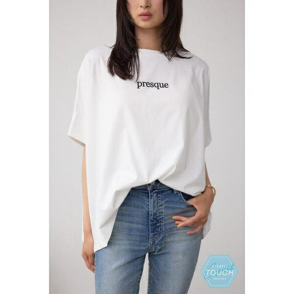 C/T冷感ロゴシシュウTシャツ／アズ