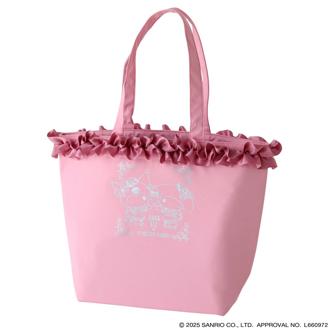 アナスイ × マイメロディ クロミ　トートバッグ　限定コラボアート裏地付　ギャザーフリル／アナ スイ（ANNA SUI）のサムネイル