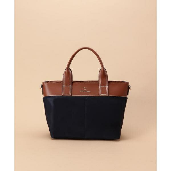 シンプルナイロン×合皮トート 小サイズ／サマンサタバサ（Samantha Thavasa）