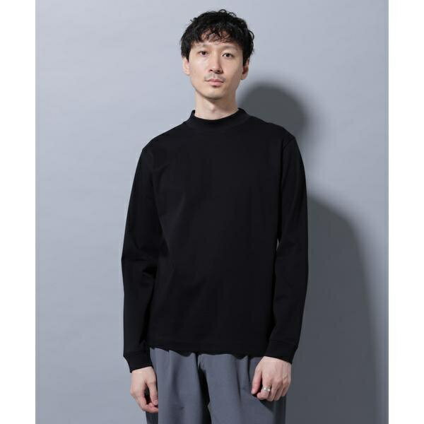 アンチスメルモックネックTシャツ 長袖／ナノユニバース（NANO universe）