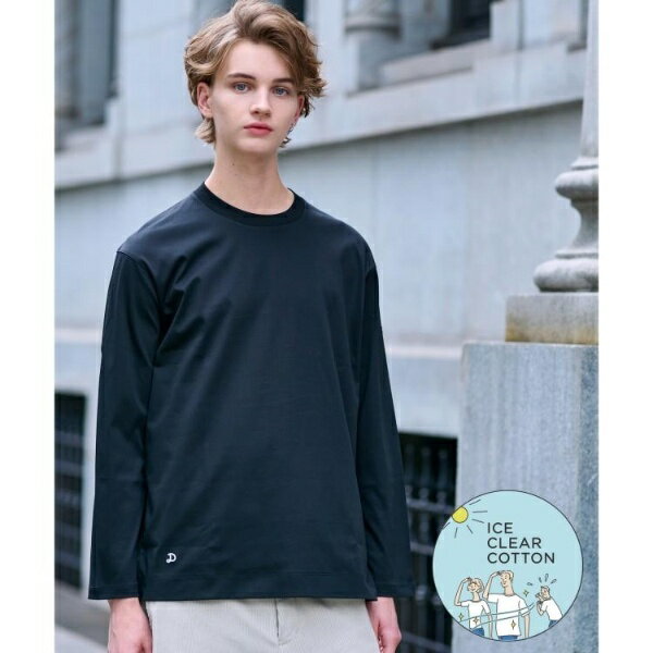 【接触冷感抗菌防臭消臭】ICE CLEAR COTTON クルーネックロンT／ドレステリア（DRESSTERIOR）