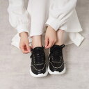 【EC先行販売】グリッター×ツイード ラインストーンスニーカー/エスペランサ(ESPERANZA)