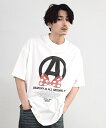 【CHAOTIC】別注アナーキーポルカドットプリントオーバーサイズTシャツ/ラトルトラップ(RATTLE TRAP)