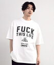 【CHAOTIC】別注FUCK THIS LIFEプリントオーバーサイズTシャツ/ラトルトラップ(RATTLE TRAP)