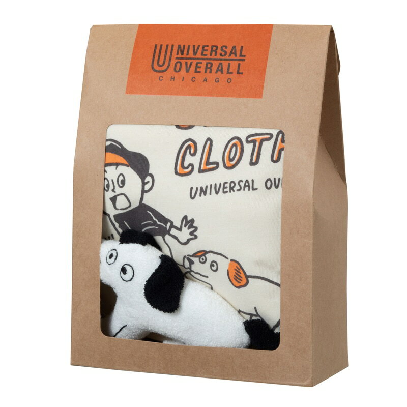 ベビー小物ギフトセット（スタイ＆布製ラトル）／ユニバーサルオーバーオール（UNIVERSALOVERALL）